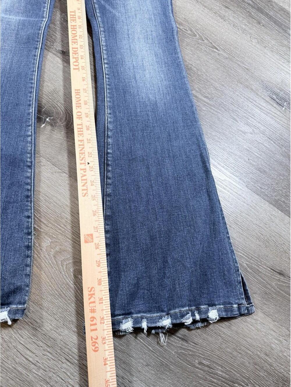 Mica High Rise Flare Jeans Women's 28 Blue Denim Stretch - Picture 6 of 7